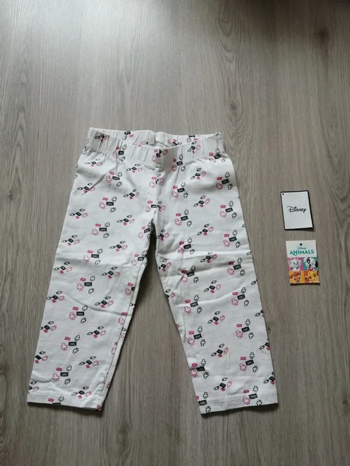 Legging blanc à motifs bonhomme / on the town / (8ans)