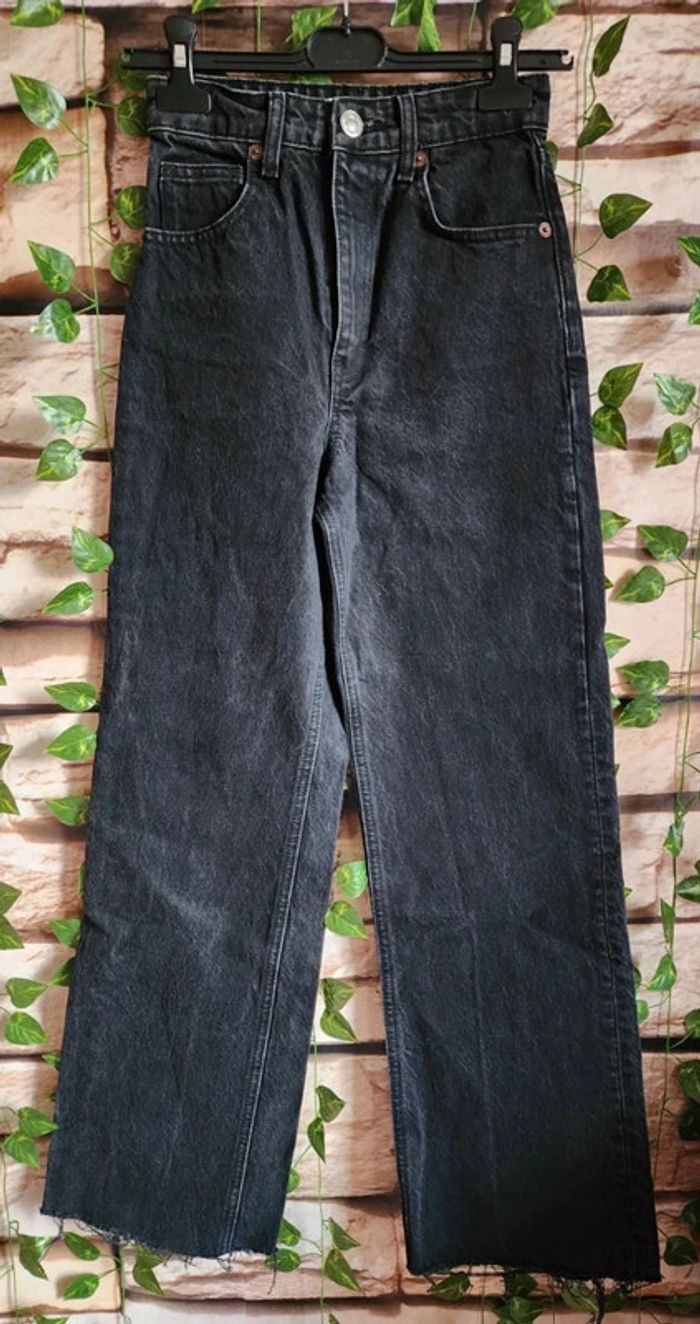 🌸Jeans Noir Jambes larges Zara Taille 32🌸 - photo numéro 2