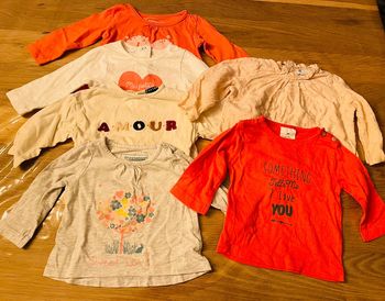 6 hauts fille 3 mois