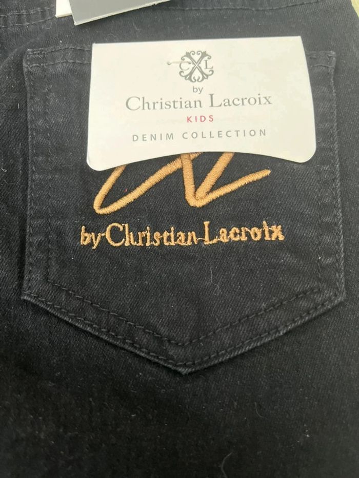 Jeans slim noir taille 10 CXL by Christian Lacroix - photo numéro 3