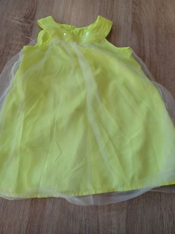 Robe jaune fluo 18 mois