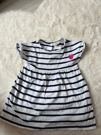 Robe marinière 12 mois bébé fille