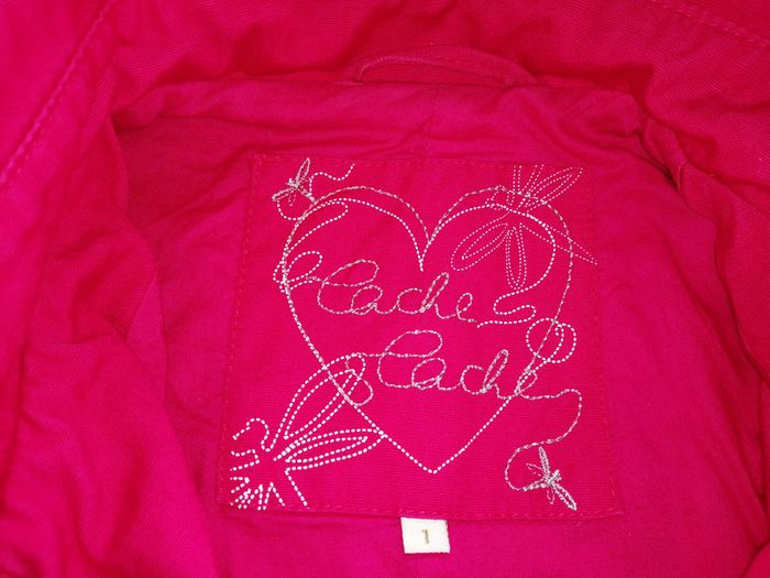 Manteau cache cache fuschia - photo numéro 2