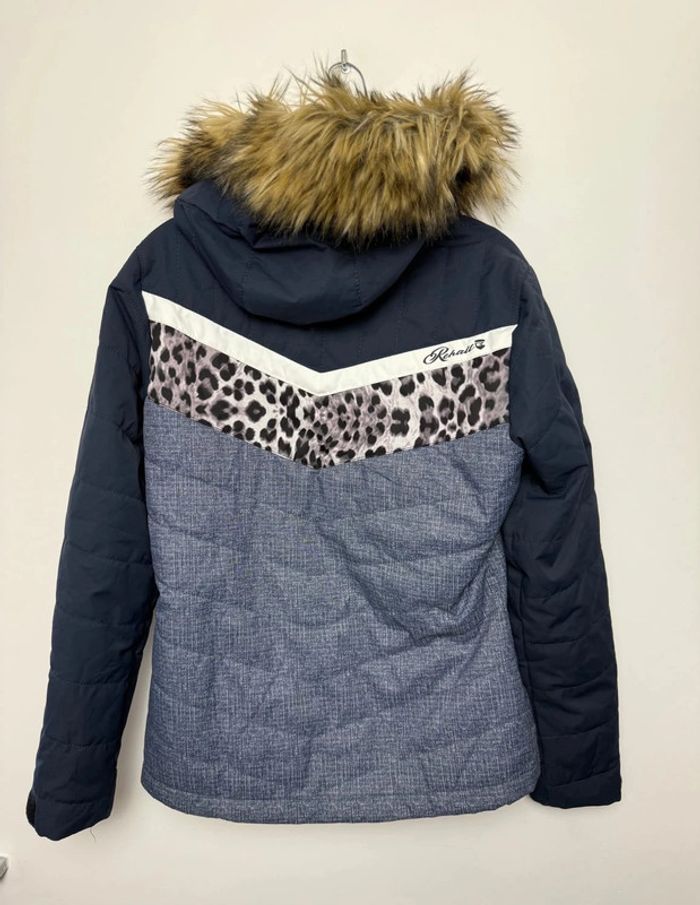 Veste Rehall et ski bleue et léopard comme neuve taille S - photo numéro 2