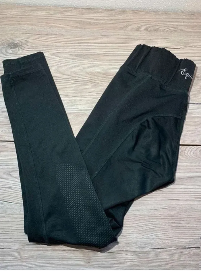 Legging d’équitation equilibre noir – Taille 36 – grip silicone genoux
