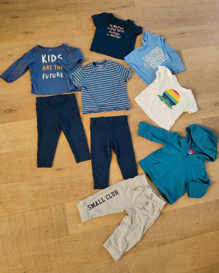 Lot 9 vêtements 18 mois