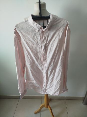 chemise manche longue rose Devred taille XXL