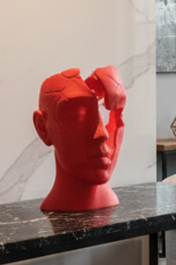 decoration salon tête de femme