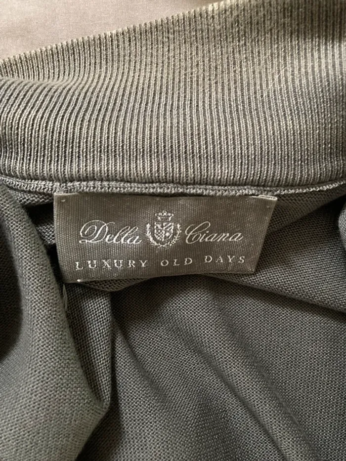 Magnifique gilet long gris || della ciana || 100% coton || made in Italy - photo numéro 9