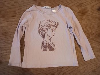 T-shirt fille reine des neiges 5 ans