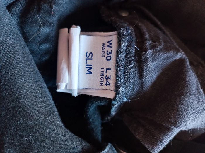 Jeans slim W30/L34 noir - photo numéro 4