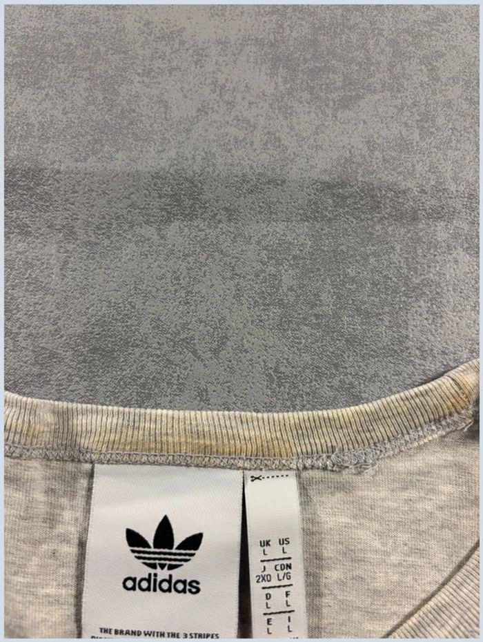 T-shirt Adidas Gris Taille L - photo numéro 7