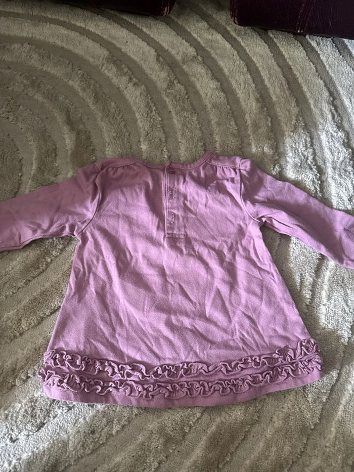 Top manches longues bébé – Mauve – 6 mois - photo numéro 5