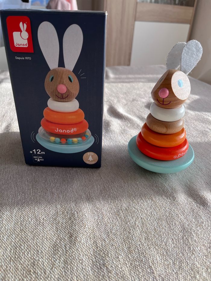 Culbuto lapin empilable janod