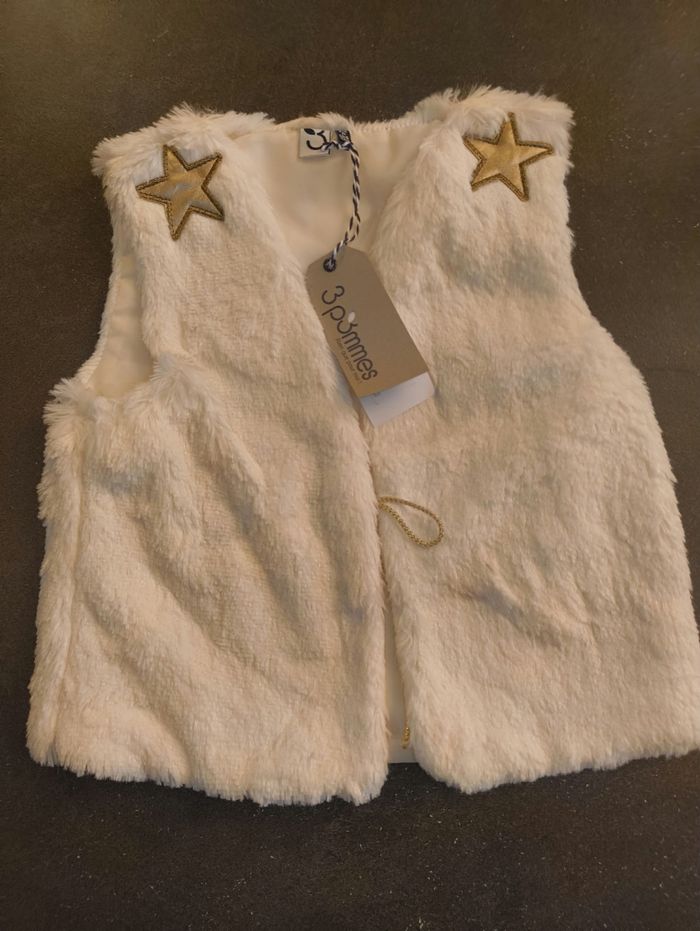 Veste fausse fourrure sans manches