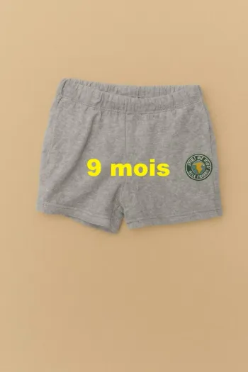 Short gris en éponge Orchestra Taille 9 mois