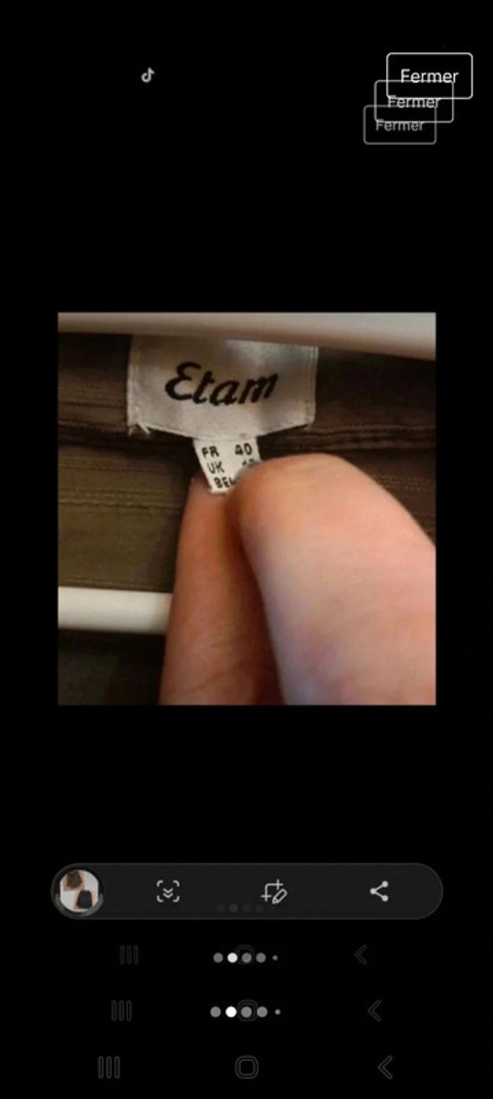 Lot de 2 tuniques femme taille 40 etam - photo numéro 2