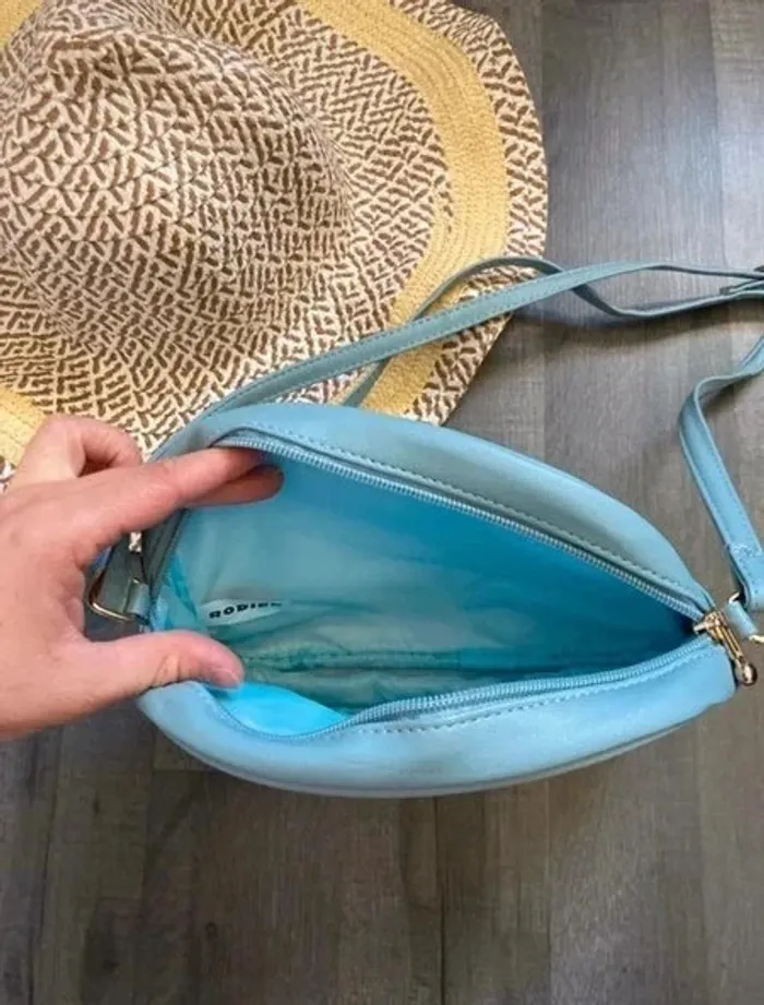 Sac bandoulière pochette Rodier bleue - photo numéro 4