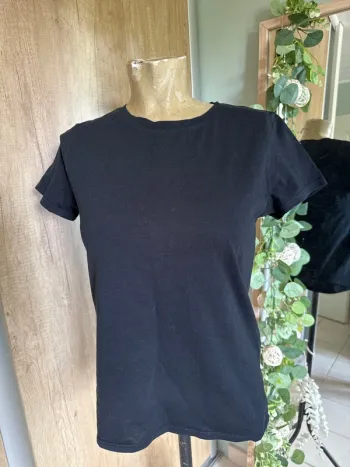 TEE shirt manches courtes noir XS