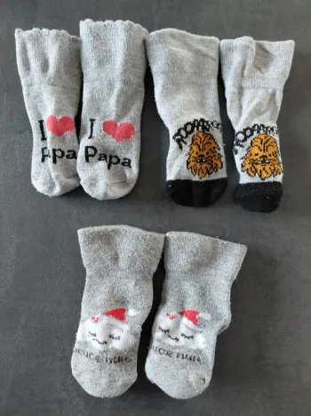Lot de 3 paires de chaussettes 0-6 mois Kiabi