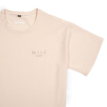 T-shirt Oversize Unisexe Blanc crème NIIF Alger 90% Coton NEUF dans l'emballage