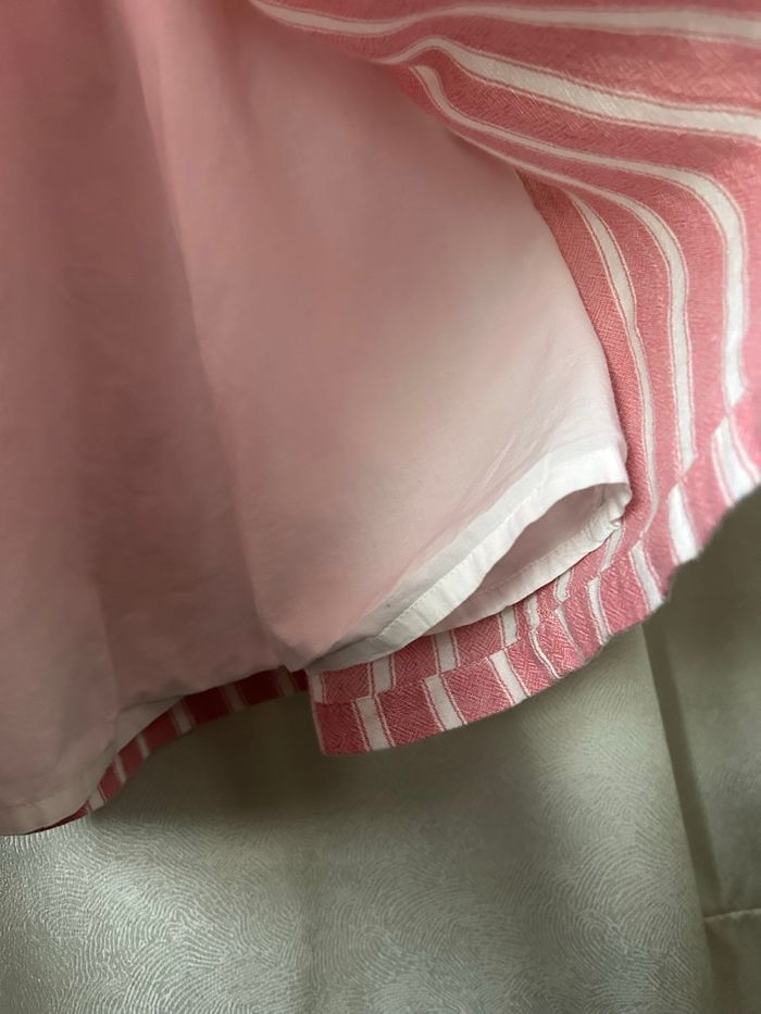 Jolie robe bain de soleil rose rayé blanc 10 ans Kiabi - photo numéro 4