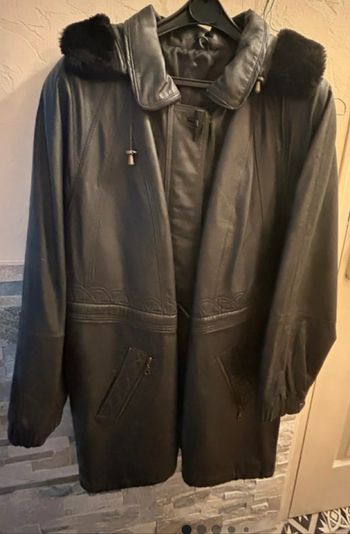 Manteau cuir