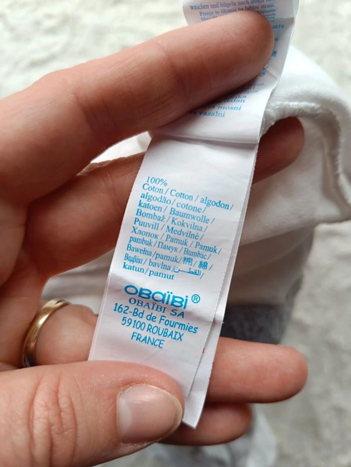 Tee shirt chemise manches longues Garçon 12 mois Apprendre l'aventure Renne Obaïbi 100% coton - photo numéro 7