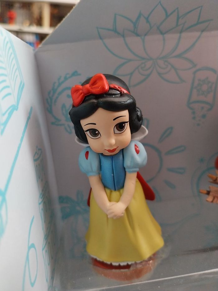 5 Figurines Animators Cendrillon Mulan Aurore Jasmine Blanche-Neige Disney Mini-Animator Disney Coffret - photo numéro 5