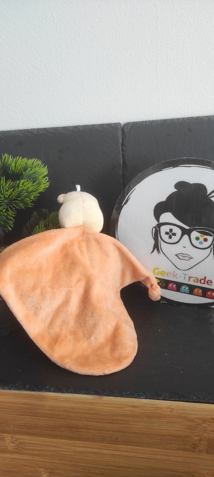 doudou ancien ours Winnie l ourson winny the pooh disney orange vintage Noeud - photo numéro 2