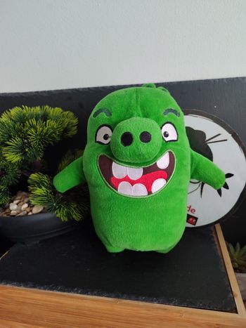 peluche Plush angry birg pig leonard green vert Dent Sourire Blanc 2016 Pe0267