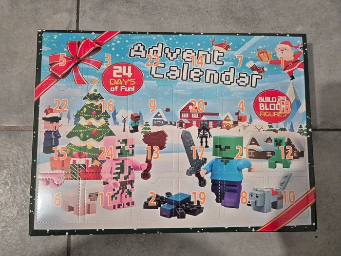 Calendrier de l'avent figurine Minecraft Neuf