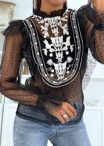 Blouse dentelle