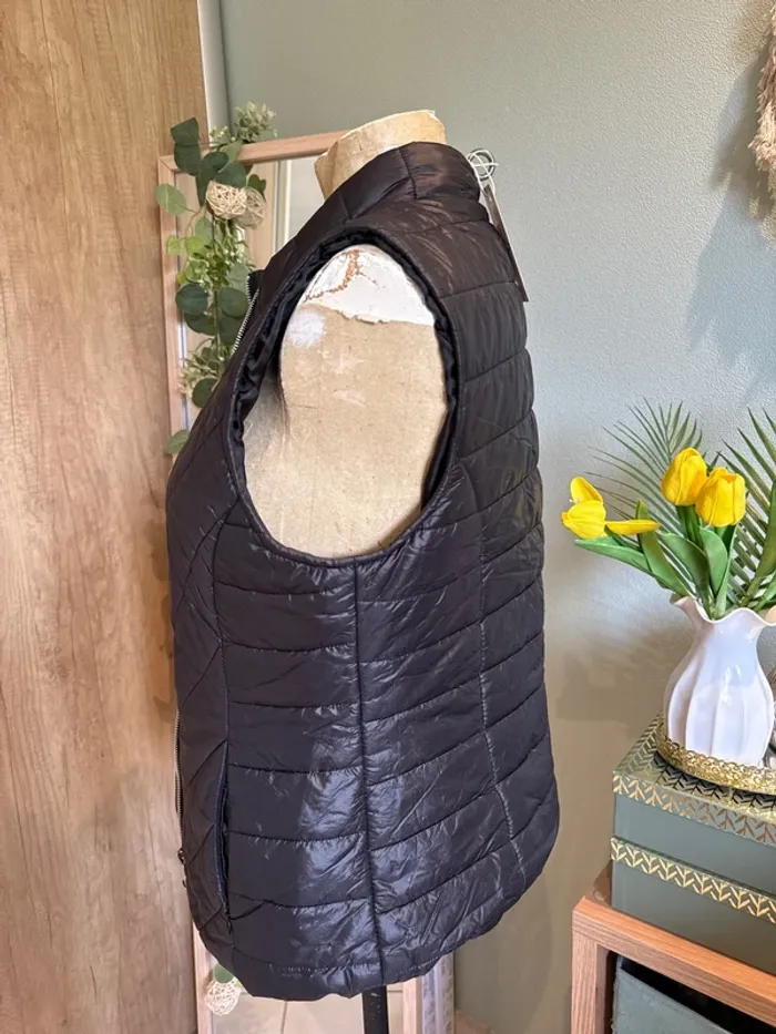 Veste matelassée noire sans manches femme - photo numéro 2