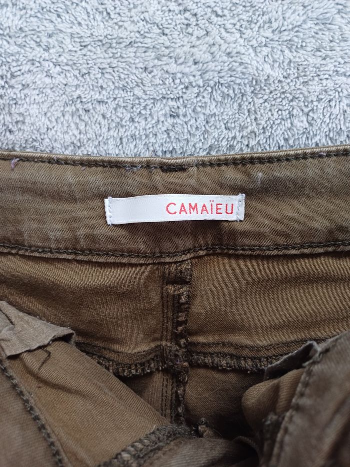 Pantalon cargo Camaïeu - coloris kaki - photo numéro 7