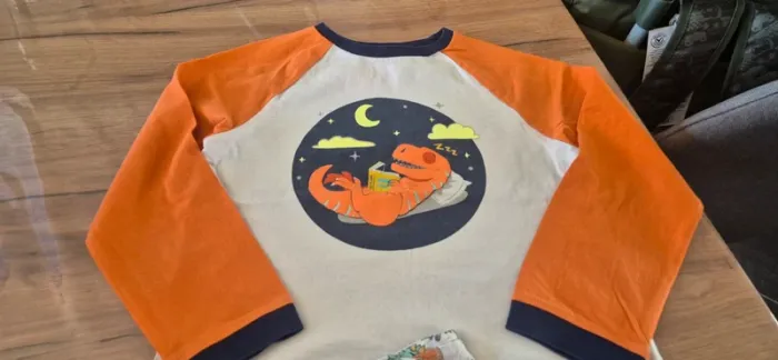 Pyjama fin "dinosaure fluorescent "sergent-major 7 ans - photo numéro 2