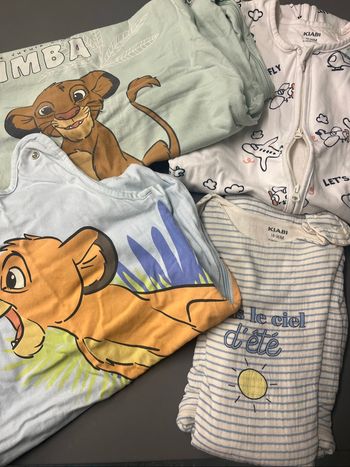 Lot de 4 gigoteuses 18-36M