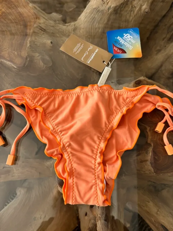 Bas de maillot de bain orange femme Cia Maritima