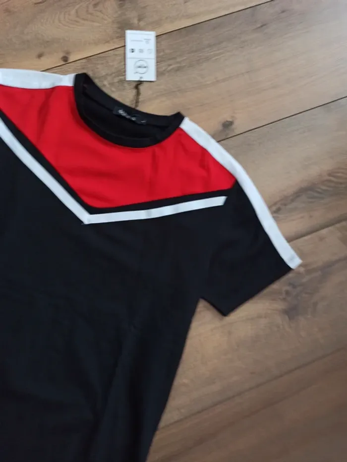 Tee shirt noir uni homme manches courtes L - photo numéro 2