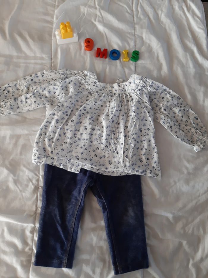Tunique et legging Tex - 9 mois - photo numéro 2