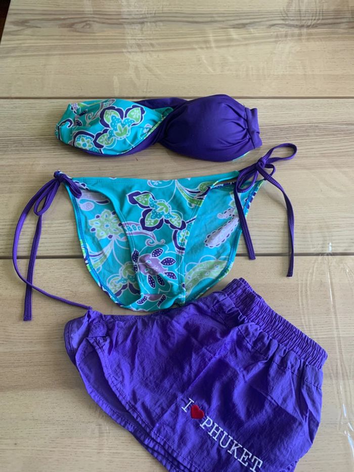 Ensemble maillot de bain 3 pièces | shorty + bikini - photo numéro 5