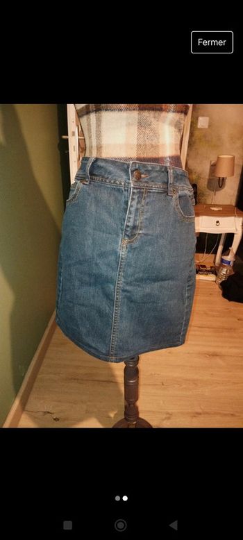 Jupe en jeans in extenso taille 40