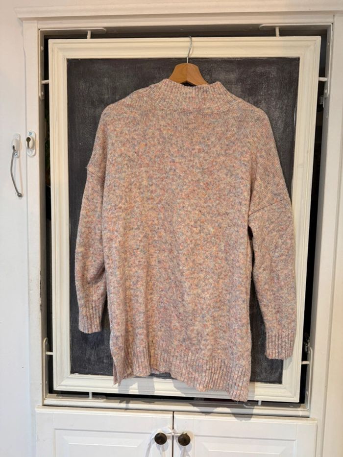 Pull femme Bonobo taille M rose chiné - photo numéro 6
