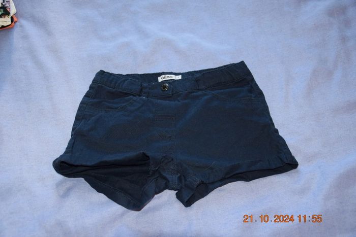 Short chic fille 7 ans marine