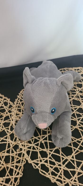Peluche chat gris nicotoy