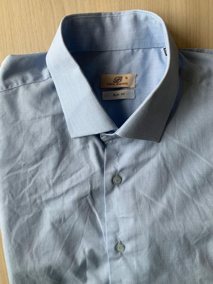 Chemise bleue Fabio Baretti - photo numéro 3