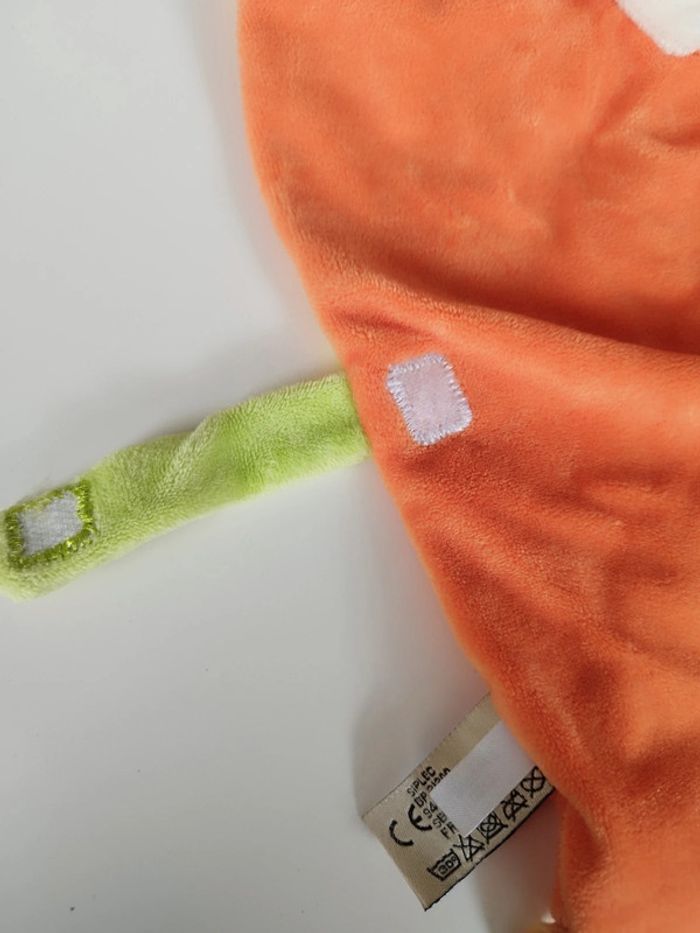 Doudou lapin orange Mots d'enfants - photo numéro 4