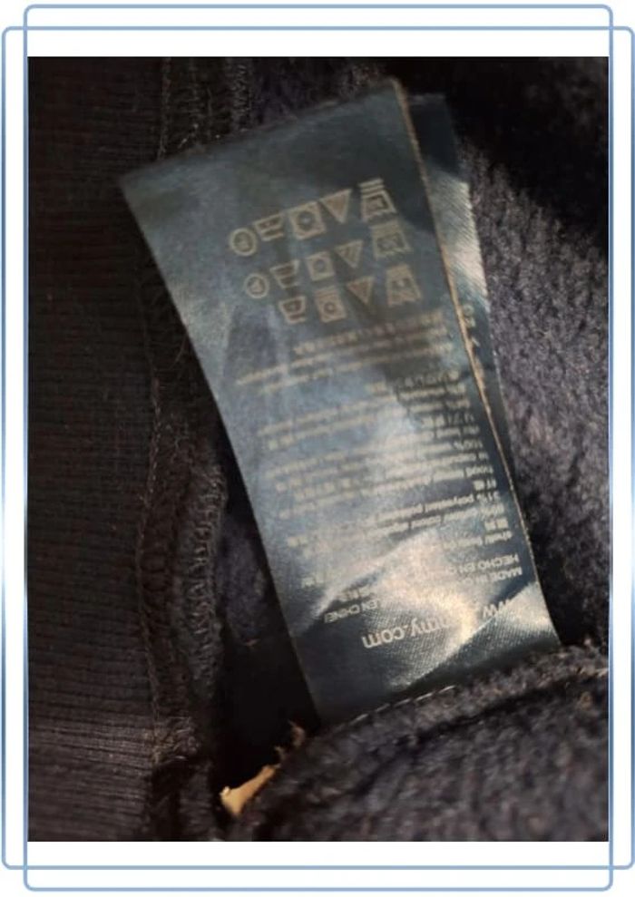 Sweat à capuche / hoodie full zip tommy Hilfiger - taille S - homme bleu brodé (326) - photo numéro 13