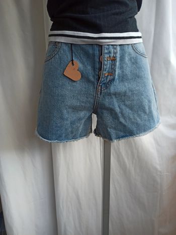 Short en jeans