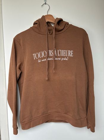 Sweat à capuche Lola – Taille L – Message humoristique & confortable